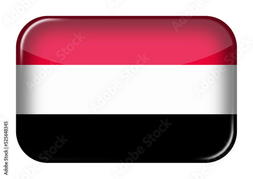 Free Download Yemen web icon rectangle button with clipping path 3d illustration - GFXLoad