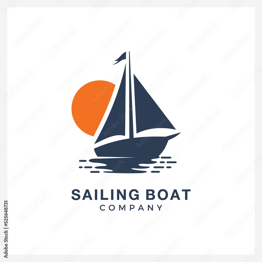 Boat Logo Design inspiration Graphic Branding Element for business and other company Boat Logo Design inspiration Graphic Branding Element for business and other company