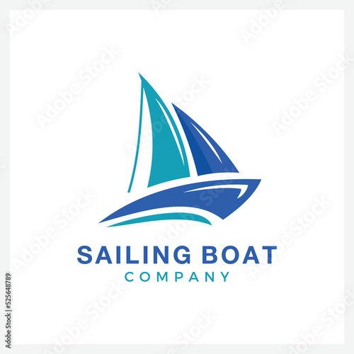 Boat Logo Design inspiration Graphic Branding Element for business and other company