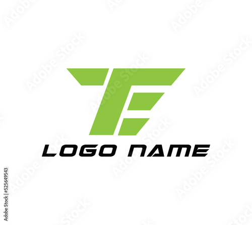 TE letter logo initials design in vector format with white background.