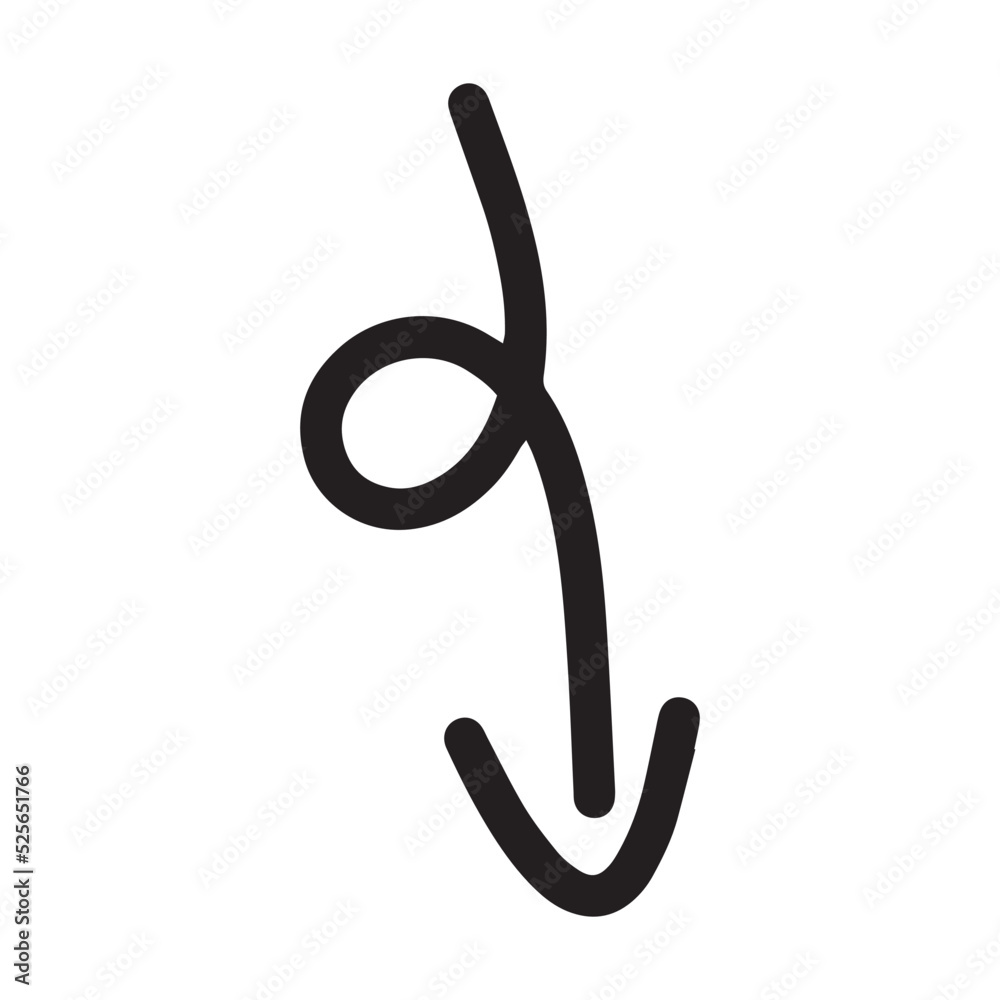 Arrow symbol hand drawn icon vector for web and application in a flat color glyph pictogram illustration Arrow symbol hand drawn icon vector for web and application in a flat color glyph pictogram illustration