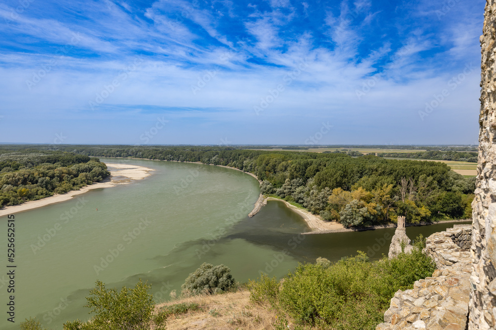 Confluence of the Danube and the Morava rivers