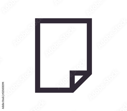 Free Download Document symbol and paper icon simple outline linear vector. - GFXLoad