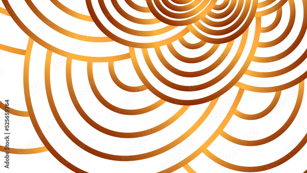 Abstract golden wavy stylized lines circle ring background. You can use for design business cards, invitations, gift cards, flyers brochure. Abstract golden wavy stylized lines circle ring background. You can use for design business cards, invitations, gift cards, flyers brochure.