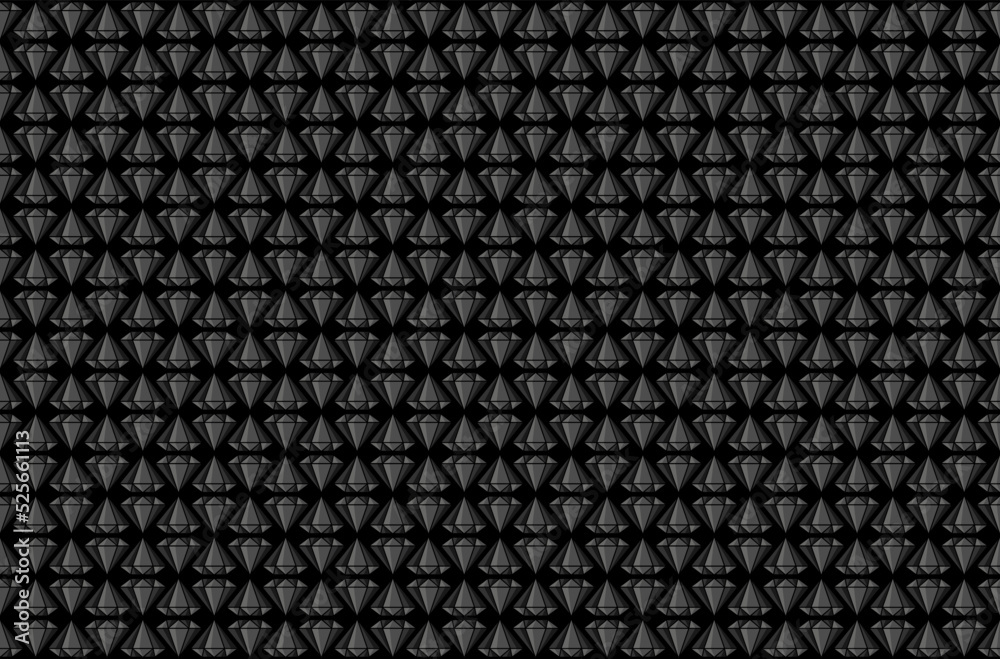 Diamond Pattern Dark Grey Ornament Diamond Pattern Dark Grey Ornament