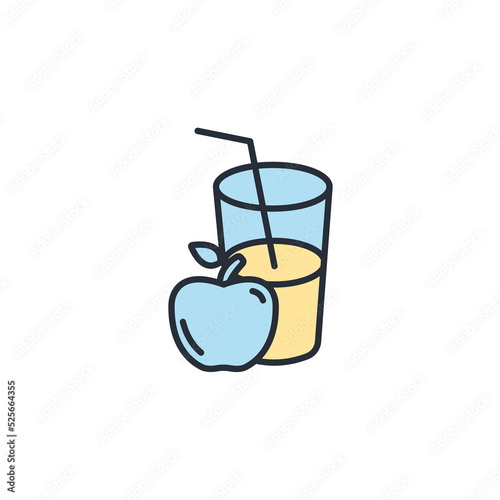 fresh juice icons symbol vector elements for infographic web fresh juice icons symbol vector elements for infographic web