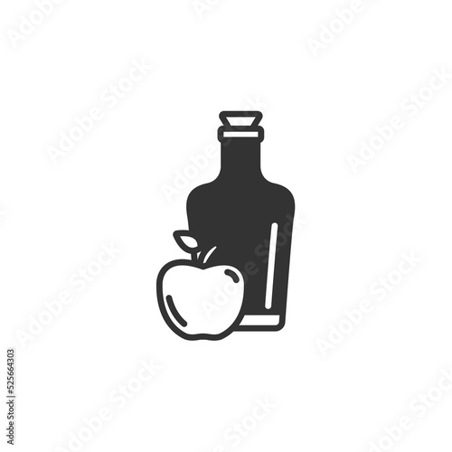 Cider icons  symbol vector elements for infographic web