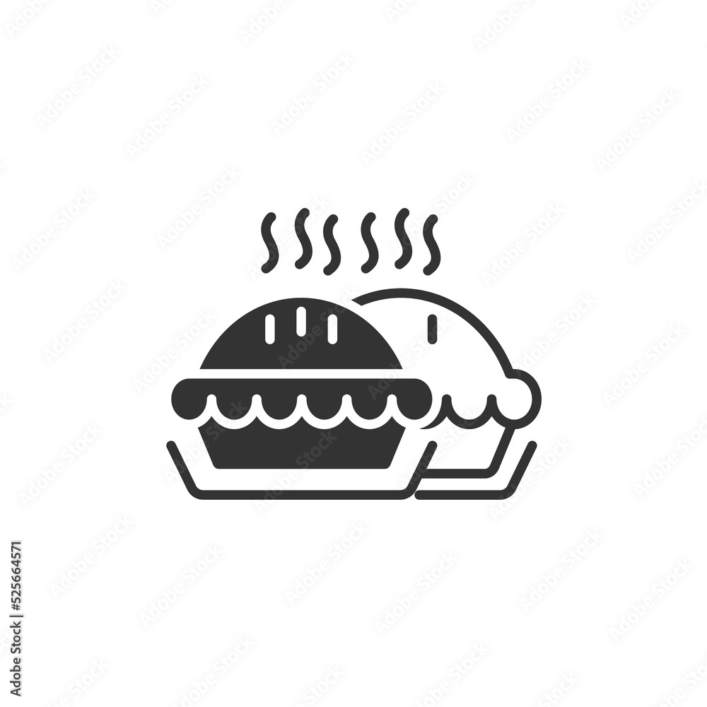 Pie icons symbol vector elements for infographic web Pie icons symbol vector elements for infographic web