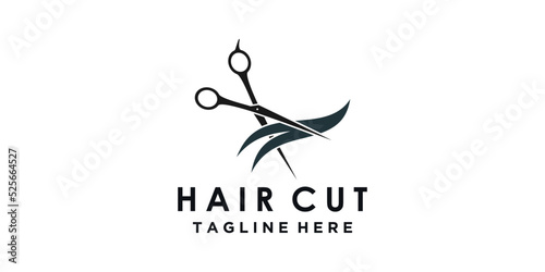 beauty salon for haircut with creative concept