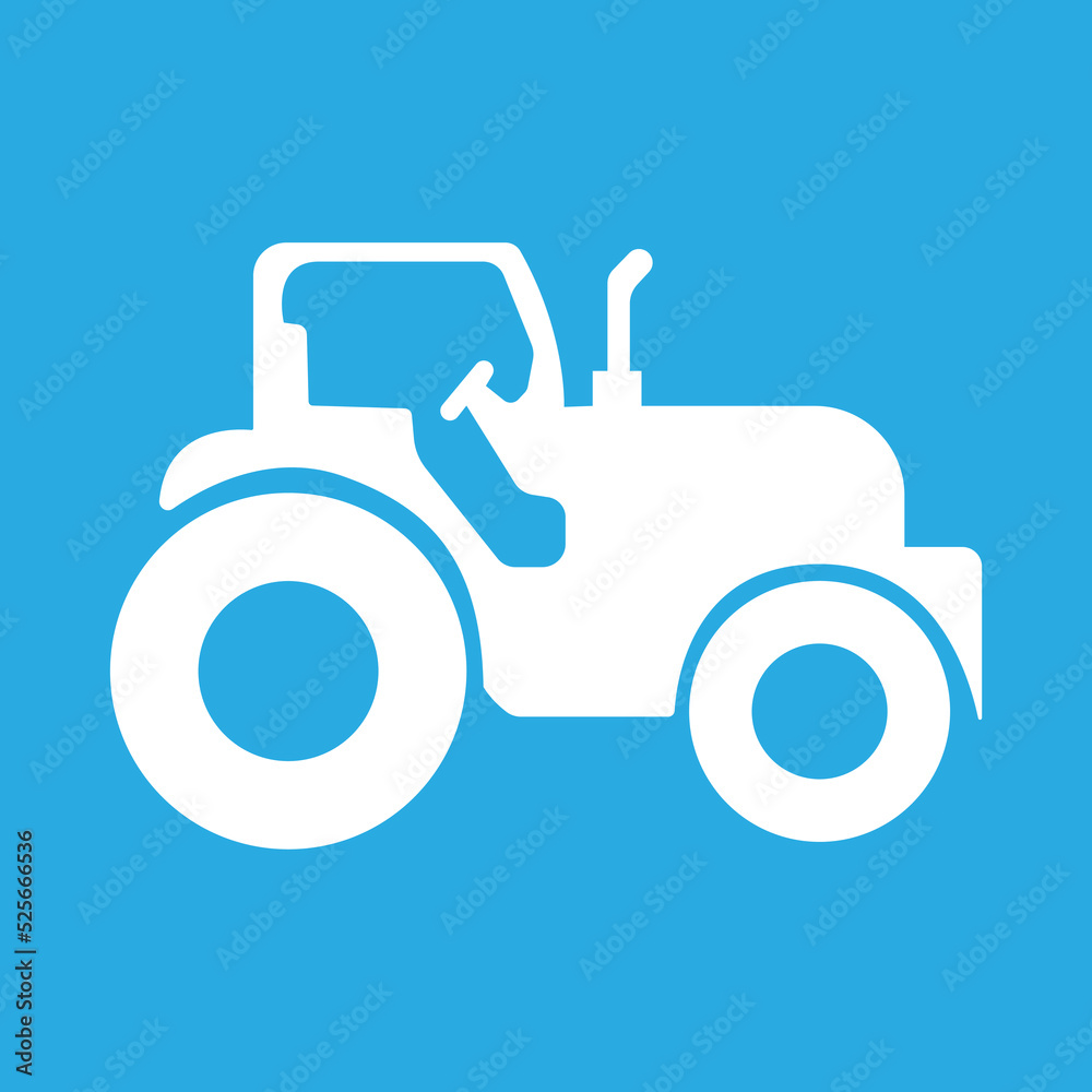 tractor icon on a white background, vector illustration tractor icon on a white background, vector illustration