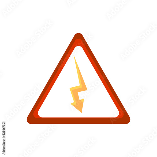 Free Download electricity danger icon, vector illustration - GFXLoad