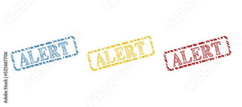 alert word icon, vector illustration