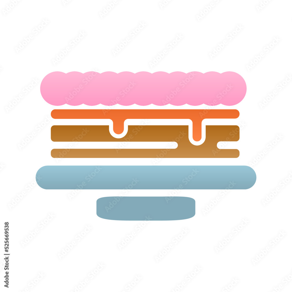 cake icon on a white background, vector illustration cake icon on a white background, vector illustration