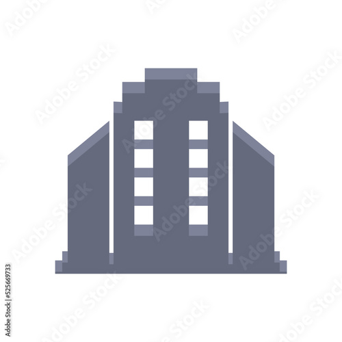 high-rise building icon on a white background  vector illustration