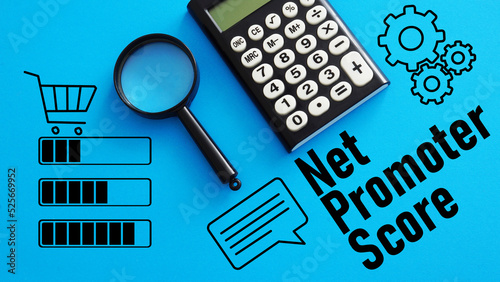 фотографія Net promoter score NPS is shown using the text