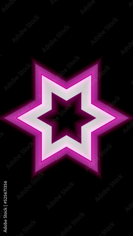 3D beautiful video vertikal animated flower shape of glowing neon lines, on black background 3D beautiful video vertikal animated flower shape of glowing neon lines, on black background