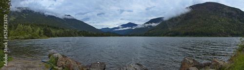 Three Valley Lake at Trans-Canada Highway in British Columbia,Canada,North America 