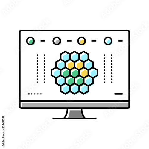online board games video game color icon vector illustration