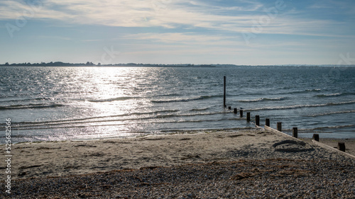 Glowing sea at west Wittering beach © Ben