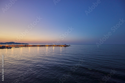 Beautiful sea at sunset time in Chania Crete © Sebastian Studio