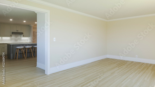 3d render of an empty interior. 