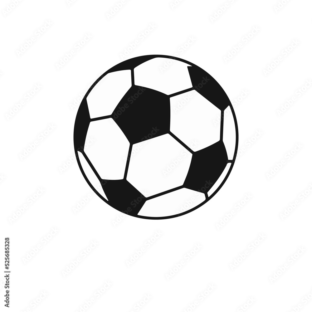 pelota futbol vector de Stock | Adobe Stock