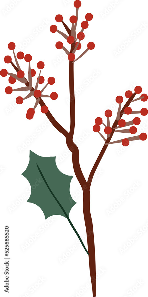 Hand drawn Merry Christmas's ornament illustrations element PNG file