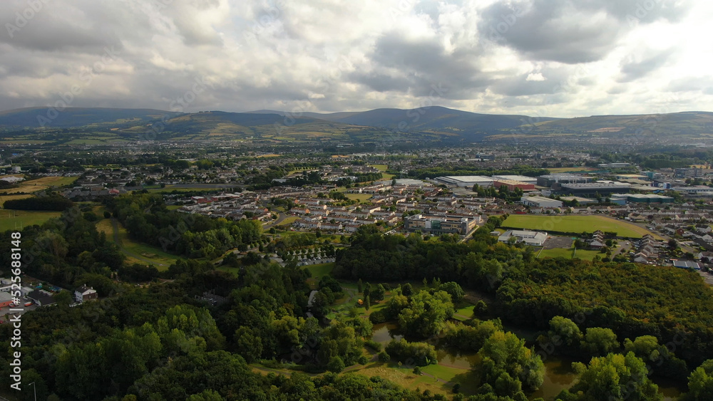 An aerial view of Tymon park in Tallaght.