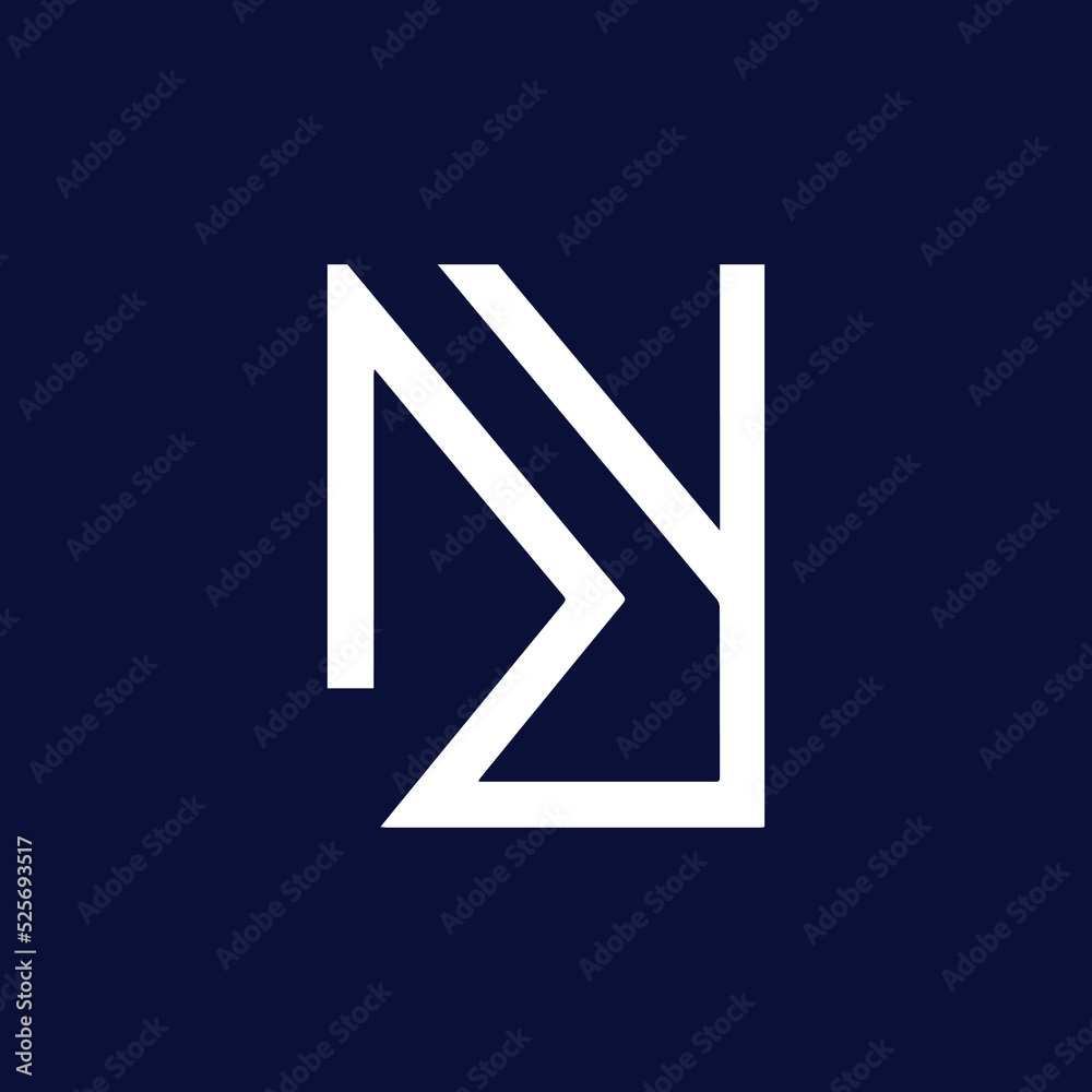 NY Logo Design , Initial Based NY Icon NY Logo Design , Initial Based NY Icon