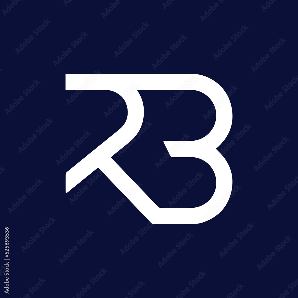RB Logo Design , Initial Based RB Icon RB Logo Design , Initial Based RB Icon