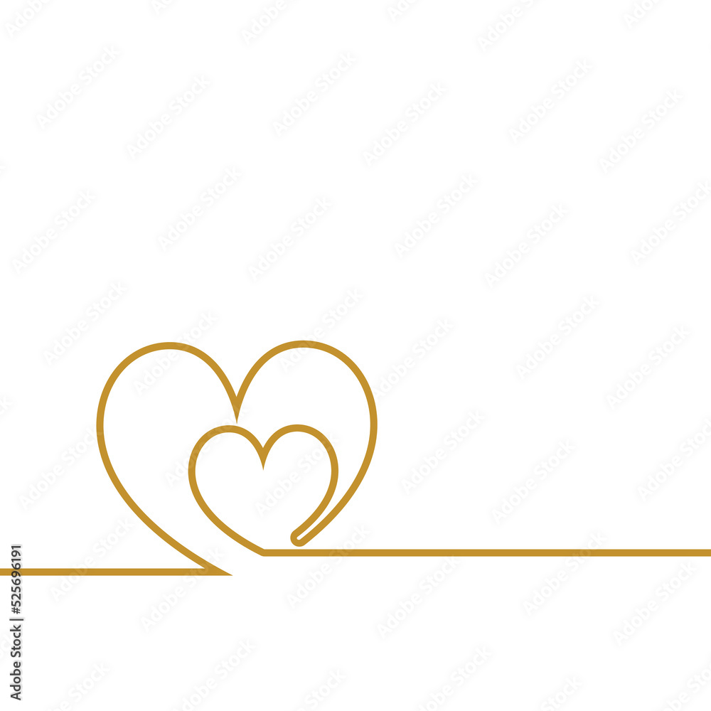 One line Two Heart sketch vector illustration. Love. Valentine's day card. Simple minimalist Romantic wedding invitation. One line Two Heart sketch vector illustration. Love. Valentine's day card. Simple minimalist Romantic wedding invitation.