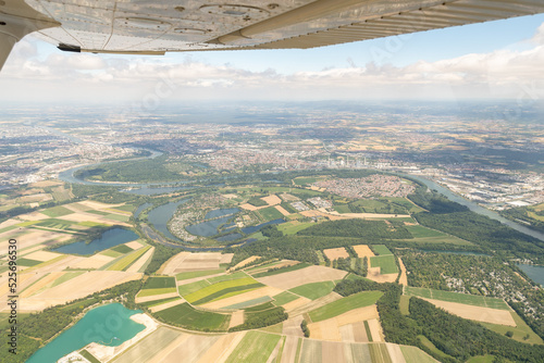 City of Mannheim in Germany seen from above