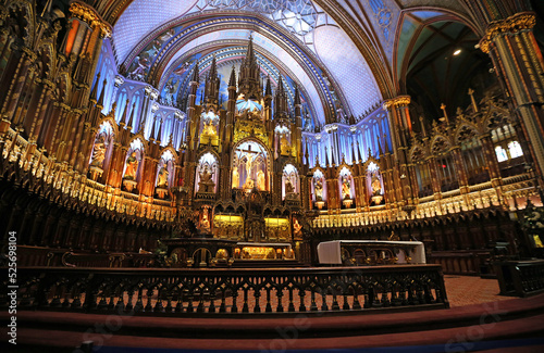 The altar of Notre Dame Basilica - Montreal  Canada