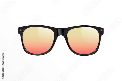 Classic Vintage Sunglasses Realistic Isolated Vector Illustration Classic Vintage Sunglasses Realistic Isolated Vector Illustration