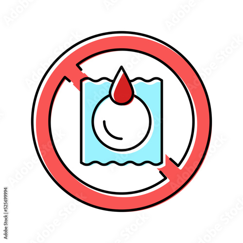 unprotected sex hiv transmission color icon vector illustration