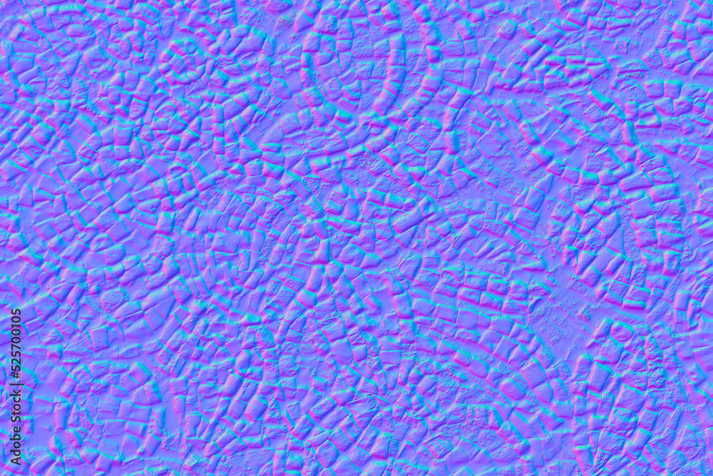 Mosaic background in normal map. 3D Illustration Mosaic background in normal map. 3D Illustration