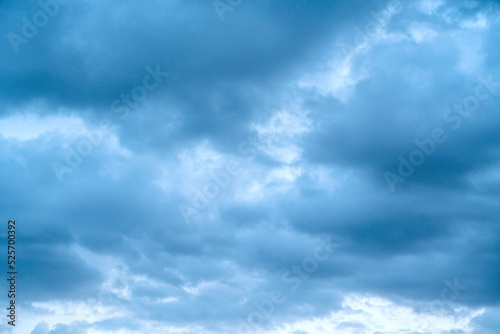Fototapeta Naklejka Na Ścianę i Meble -  stormy clouds on sky, twilight sky
