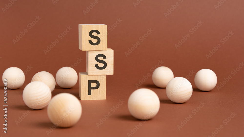 wooden cubes block with alphabet combine abbreviation SSP. ssp - short for Sell Side Platform wooden cubes block with alphabet combine abbreviation SSP. ssp - short for Sell Side Platform
