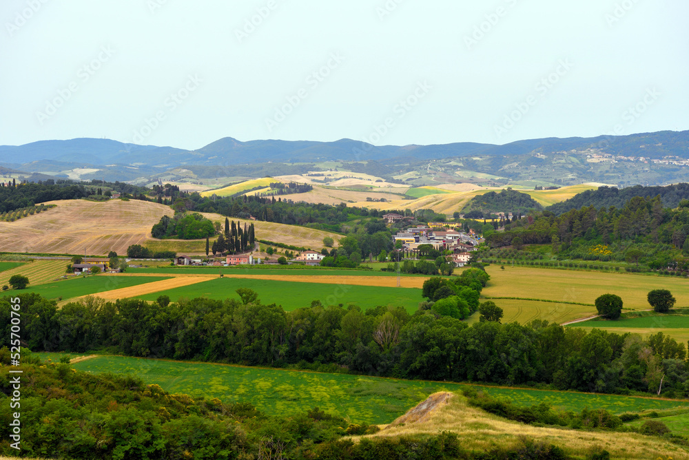 the hills near Peccioli tuscany Italy