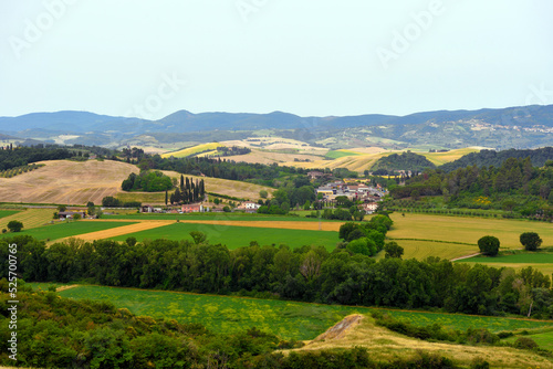 the hills near Peccioli tuscany Italy