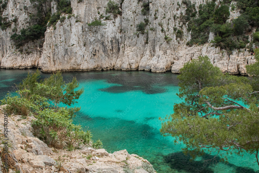 Obraz premium France French Calanque Cassis Mediterranean Fjords Cliff Hiking Beach 