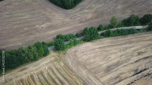 Aerial view of amateour rally