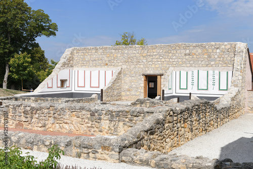 A part of the Roman town and archaeological park in Carnuntum, Austria photo