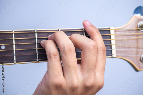 F chord ,how to arrange guitar chords, beginner guitar, stringed music , minor major basic and close up finger on flat