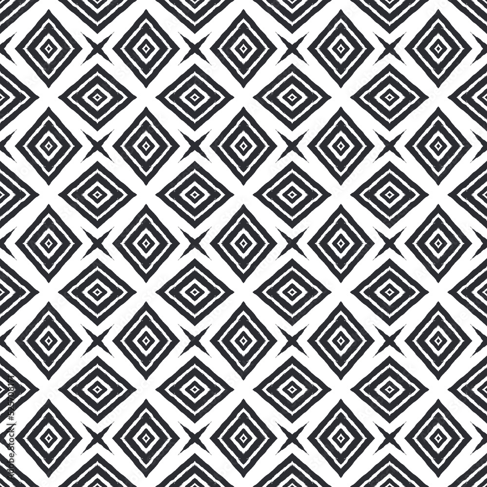 Exotic seamless pattern. Black symmetrical Exotic seamless pattern. Black symmetrical