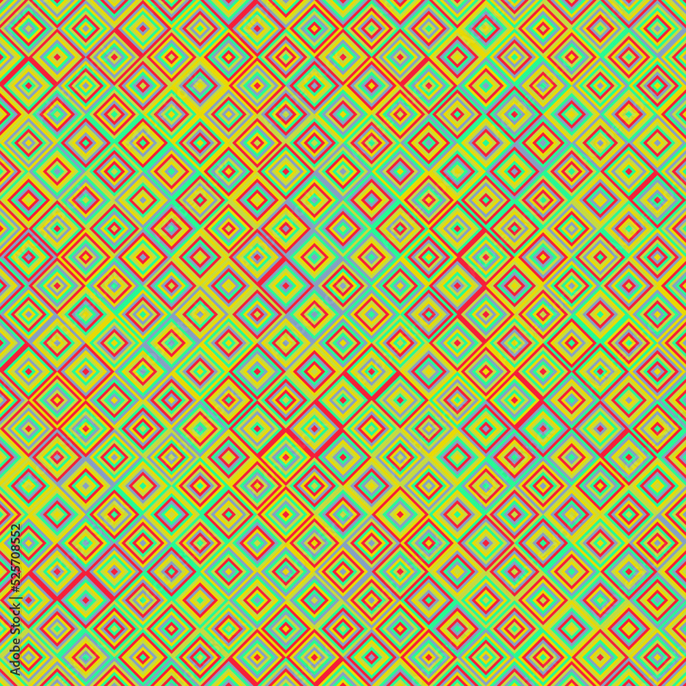 Color Rhombus tile tessellation pattern illustration