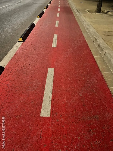 Red asphalt