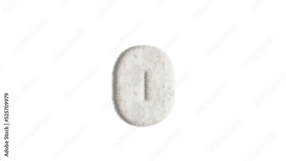 Fototapeta premium Number ,design Style Fur or hair