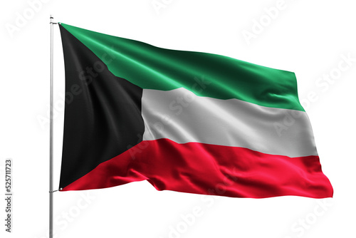 flag real realistic fabric flying wave shine country nation national pole hd transparent png KUWAIT
