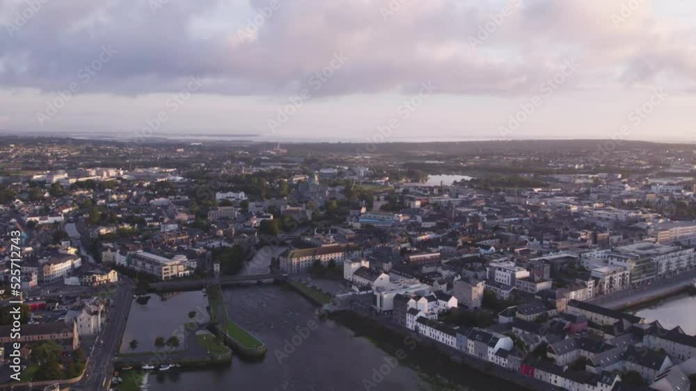 Early morning aerial view of Galway, Ireland. Early morning aerial view of Galway, Ireland.